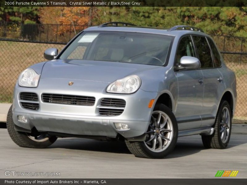 Crystal Silver Metallic / Black/Steel Grey 2006 Porsche Cayenne S Titanium