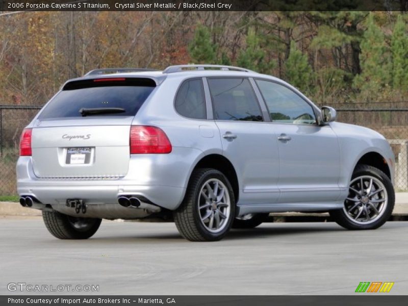 Crystal Silver Metallic / Black/Steel Grey 2006 Porsche Cayenne S Titanium