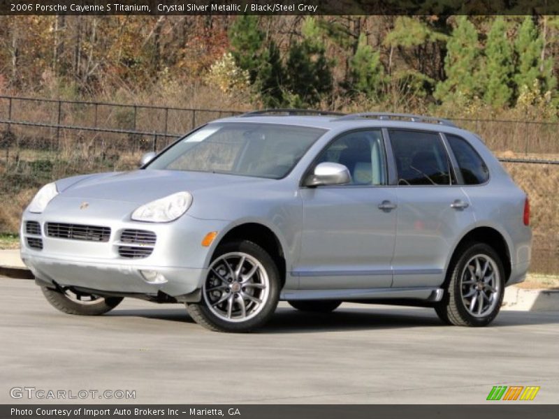 Crystal Silver Metallic / Black/Steel Grey 2006 Porsche Cayenne S Titanium