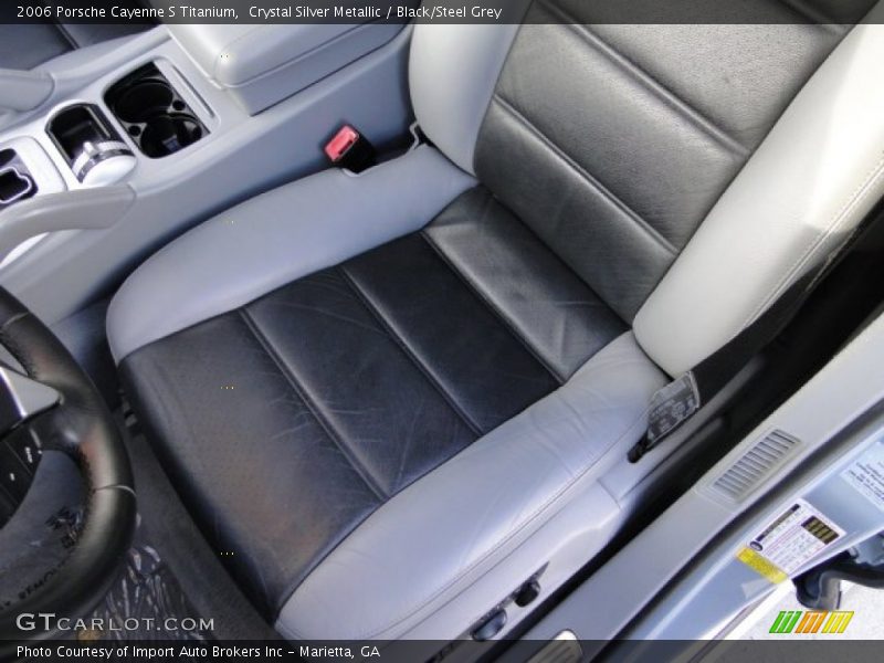 Crystal Silver Metallic / Black/Steel Grey 2006 Porsche Cayenne S Titanium