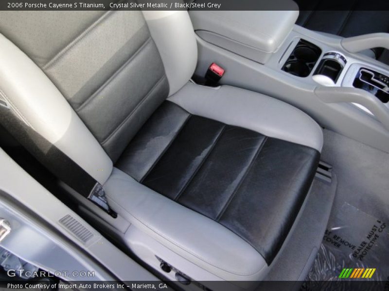 Crystal Silver Metallic / Black/Steel Grey 2006 Porsche Cayenne S Titanium