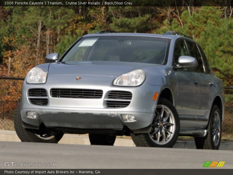 Crystal Silver Metallic / Black/Steel Grey 2006 Porsche Cayenne S Titanium