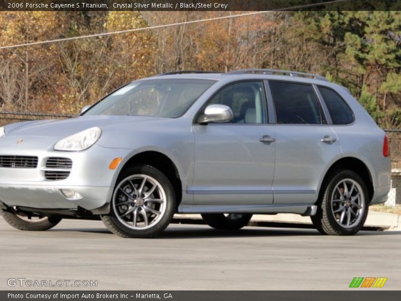 Crystal Silver Metallic / Black/Steel Grey 2006 Porsche Cayenne S Titanium