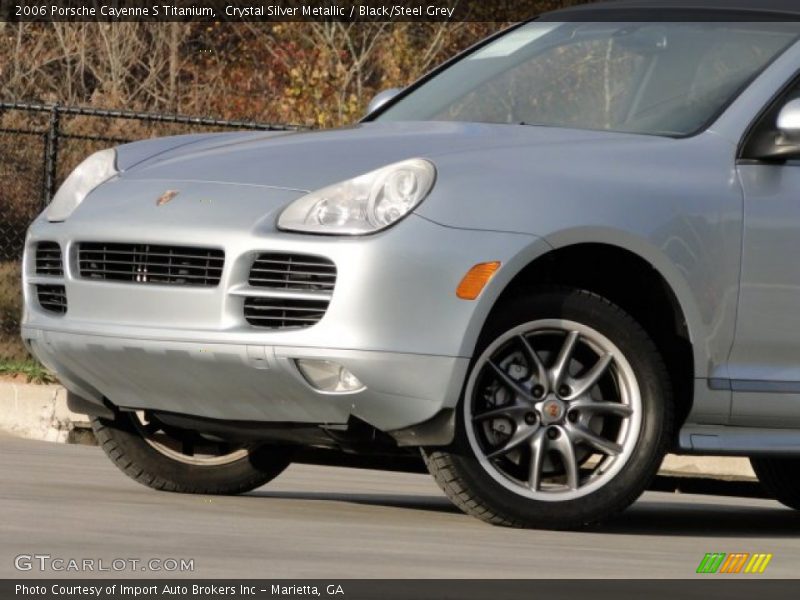 Crystal Silver Metallic / Black/Steel Grey 2006 Porsche Cayenne S Titanium