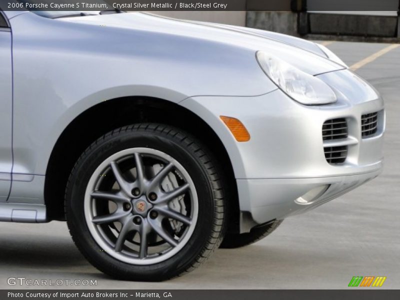 Crystal Silver Metallic / Black/Steel Grey 2006 Porsche Cayenne S Titanium