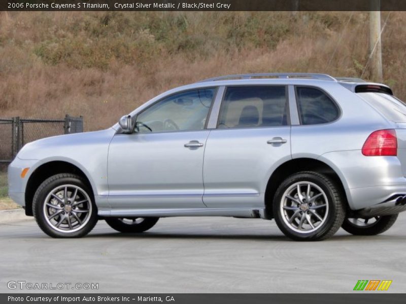 Crystal Silver Metallic / Black/Steel Grey 2006 Porsche Cayenne S Titanium