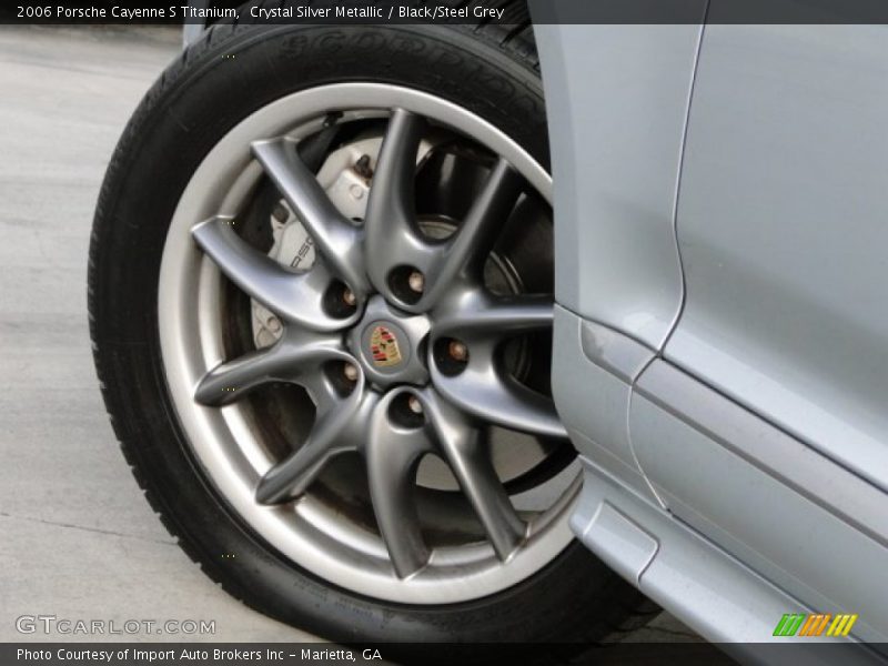 Crystal Silver Metallic / Black/Steel Grey 2006 Porsche Cayenne S Titanium