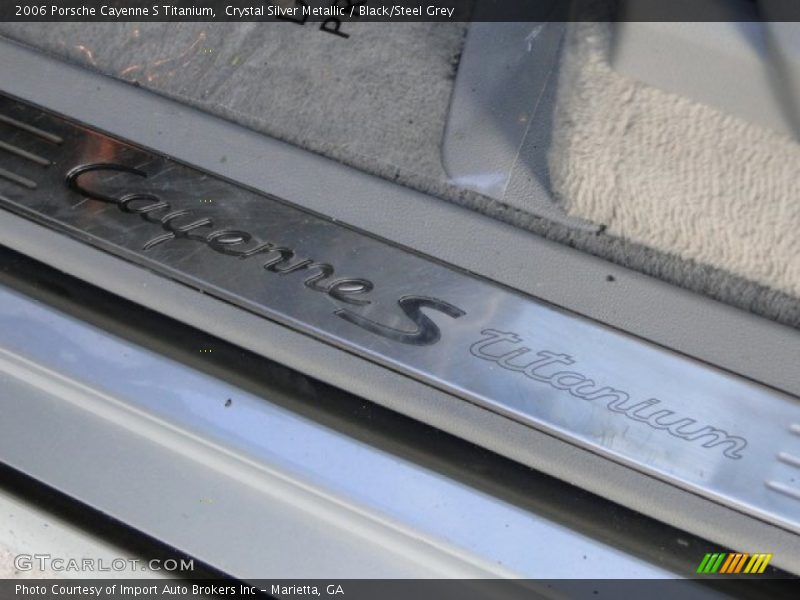 Crystal Silver Metallic / Black/Steel Grey 2006 Porsche Cayenne S Titanium