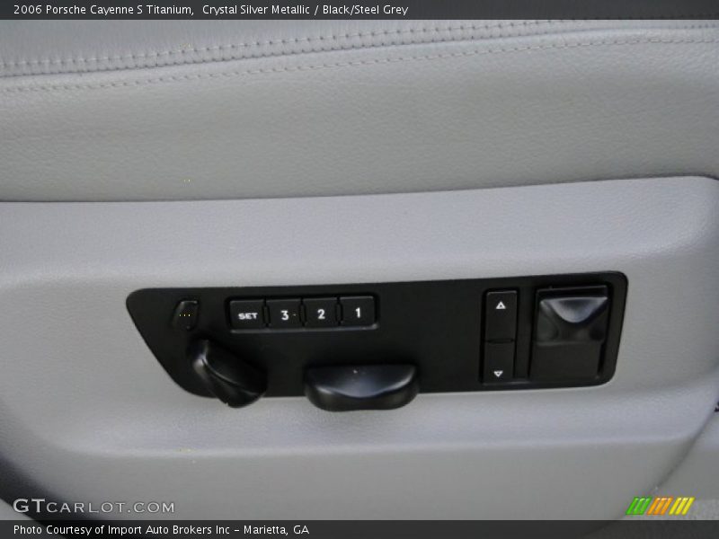 Crystal Silver Metallic / Black/Steel Grey 2006 Porsche Cayenne S Titanium