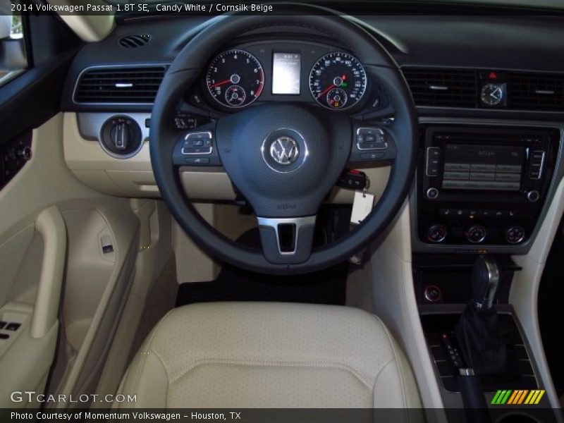 Candy White / Cornsilk Beige 2014 Volkswagen Passat 1.8T SE