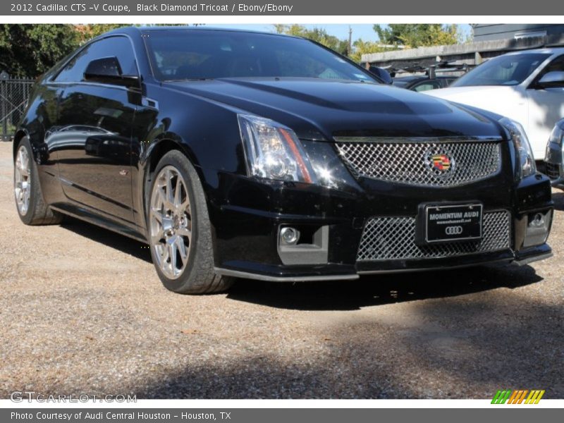 Black Diamond Tricoat / Ebony/Ebony 2012 Cadillac CTS -V Coupe