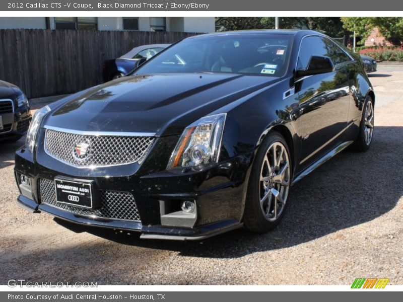 Black Diamond Tricoat / Ebony/Ebony 2012 Cadillac CTS -V Coupe
