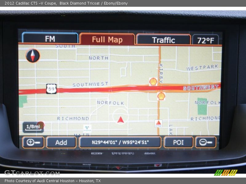 Black Diamond Tricoat / Ebony/Ebony 2012 Cadillac CTS -V Coupe