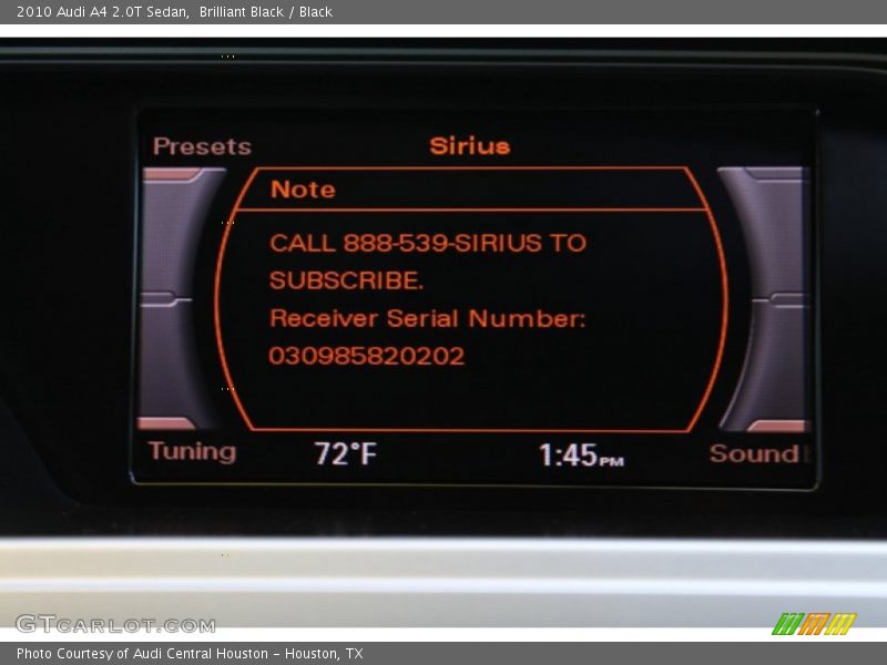 Brilliant Black / Black 2010 Audi A4 2.0T Sedan