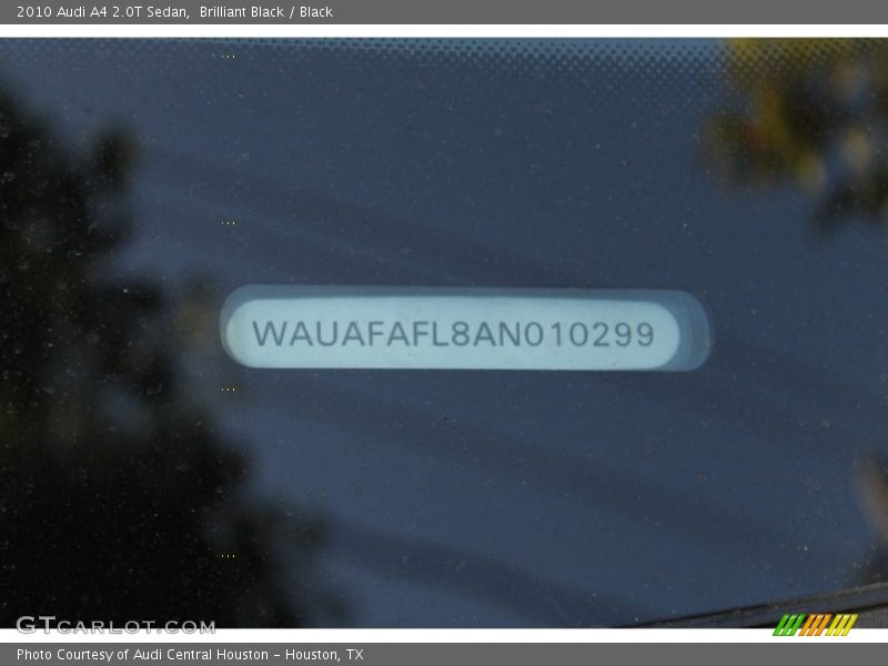 Brilliant Black / Black 2010 Audi A4 2.0T Sedan