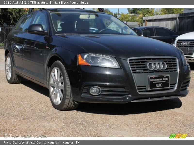 Brilliant Black / Luxor Beige 2010 Audi A3 2.0 TFSI quattro