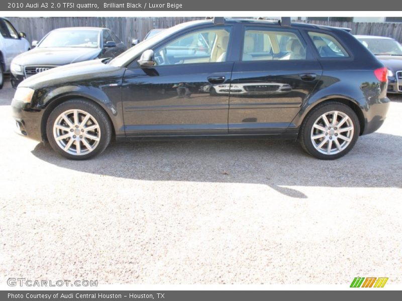 Brilliant Black / Luxor Beige 2010 Audi A3 2.0 TFSI quattro