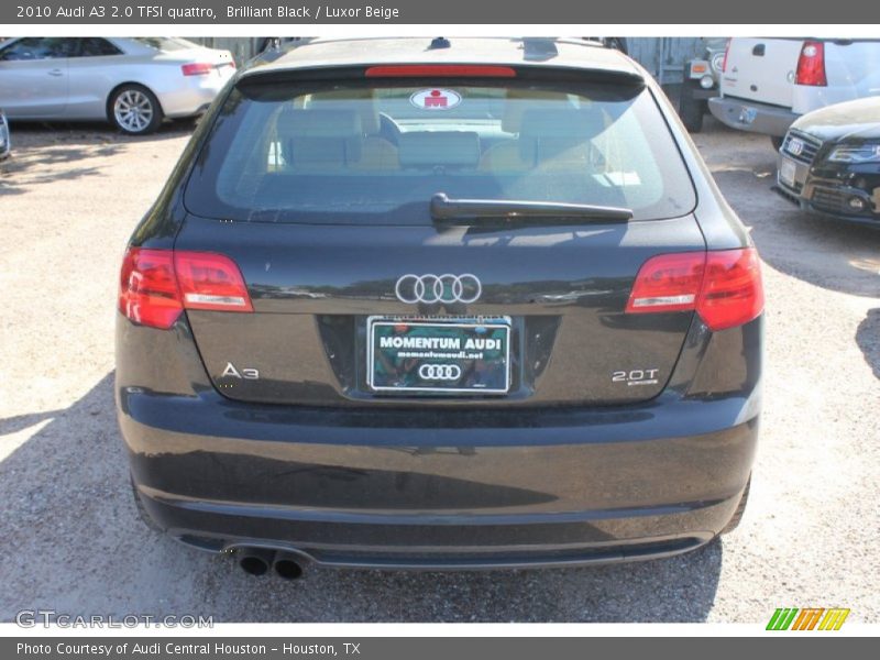 Brilliant Black / Luxor Beige 2010 Audi A3 2.0 TFSI quattro