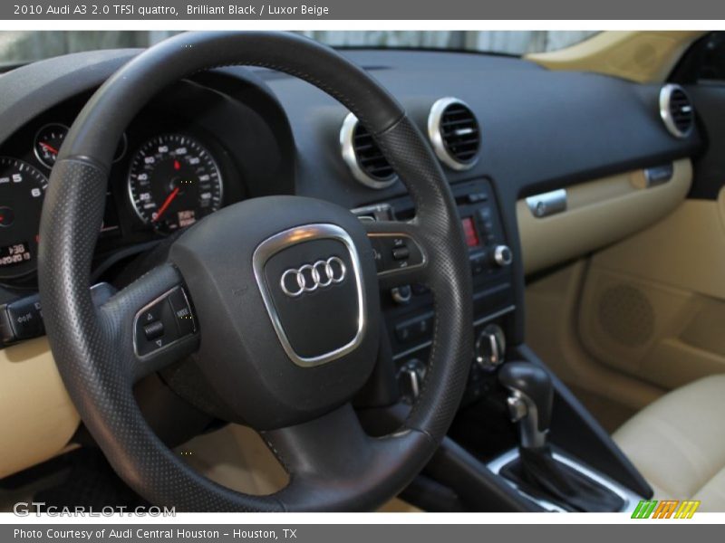 Brilliant Black / Luxor Beige 2010 Audi A3 2.0 TFSI quattro