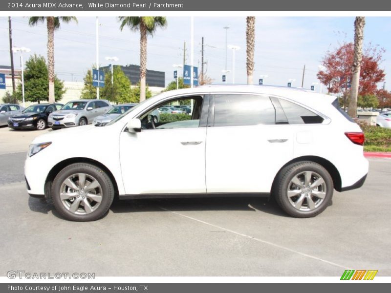 White Diamond Pearl / Parchment 2014 Acura MDX Advance