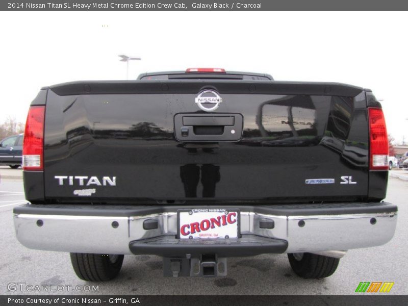 Galaxy Black / Charcoal 2014 Nissan Titan SL Heavy Metal Chrome Edition Crew Cab