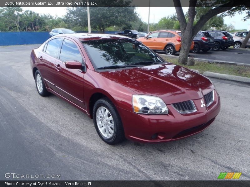 Ultra Red Pearl / Black 2006 Mitsubishi Galant ES