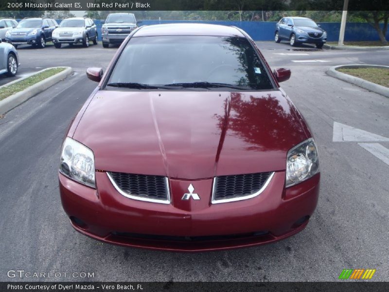 Ultra Red Pearl / Black 2006 Mitsubishi Galant ES