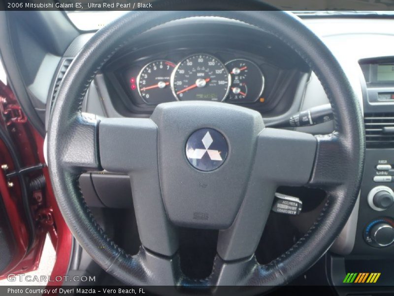 Ultra Red Pearl / Black 2006 Mitsubishi Galant ES