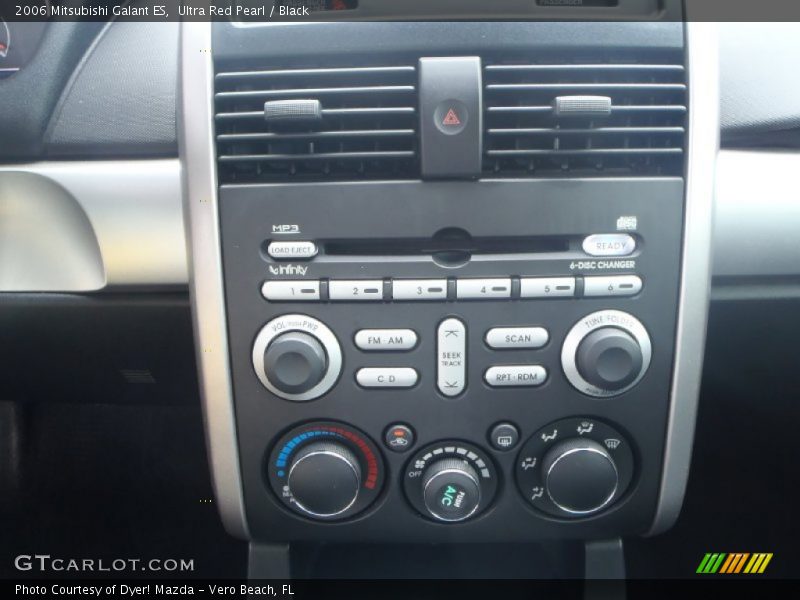 Ultra Red Pearl / Black 2006 Mitsubishi Galant ES