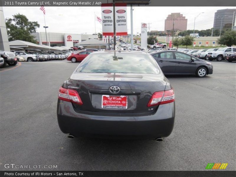 Magnetic Gray Metallic / Ash 2011 Toyota Camry LE V6