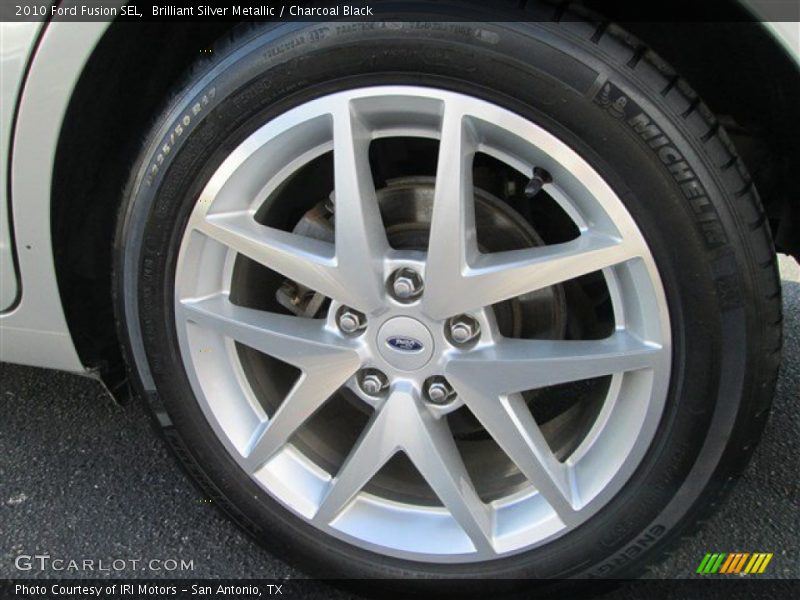Brilliant Silver Metallic / Charcoal Black 2010 Ford Fusion SEL
