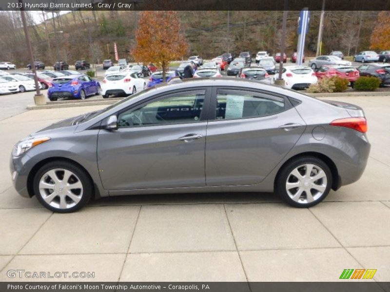 Gray / Gray 2013 Hyundai Elantra Limited