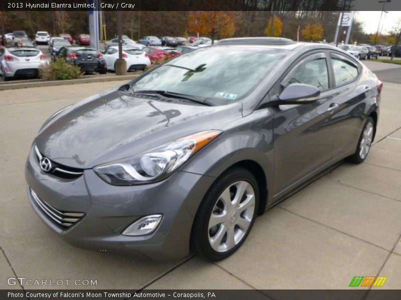 Gray / Gray 2013 Hyundai Elantra Limited