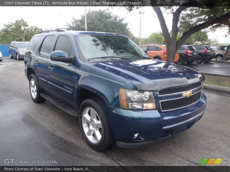 Bermuda Blue Metallic / Dark Titanium/Light Titanium 2007 Chevrolet Tahoe LTZ