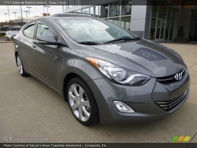 Gray / Gray 2013 Hyundai Elantra Limited