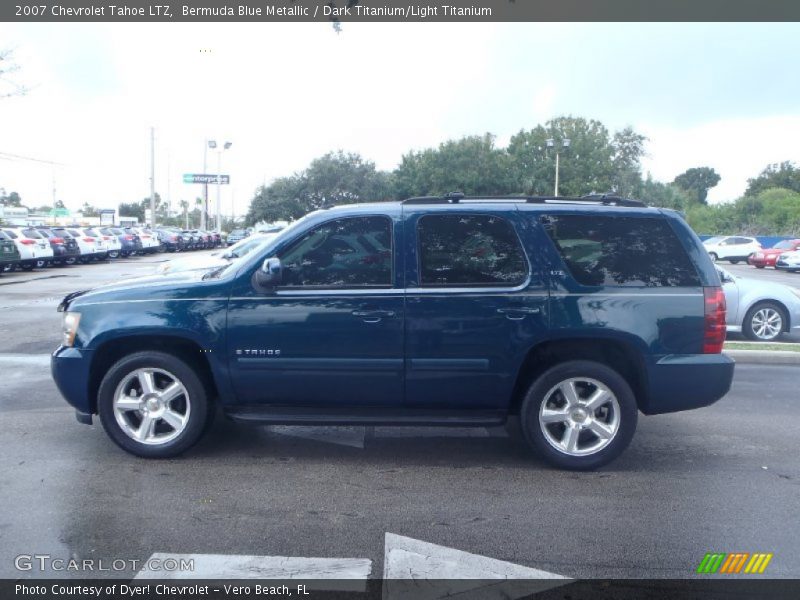 Bermuda Blue Metallic / Dark Titanium/Light Titanium 2007 Chevrolet Tahoe LTZ