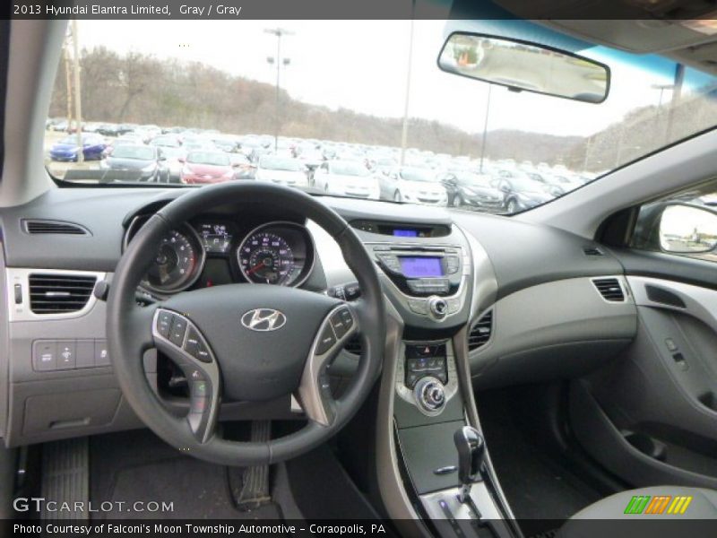 Gray / Gray 2013 Hyundai Elantra Limited