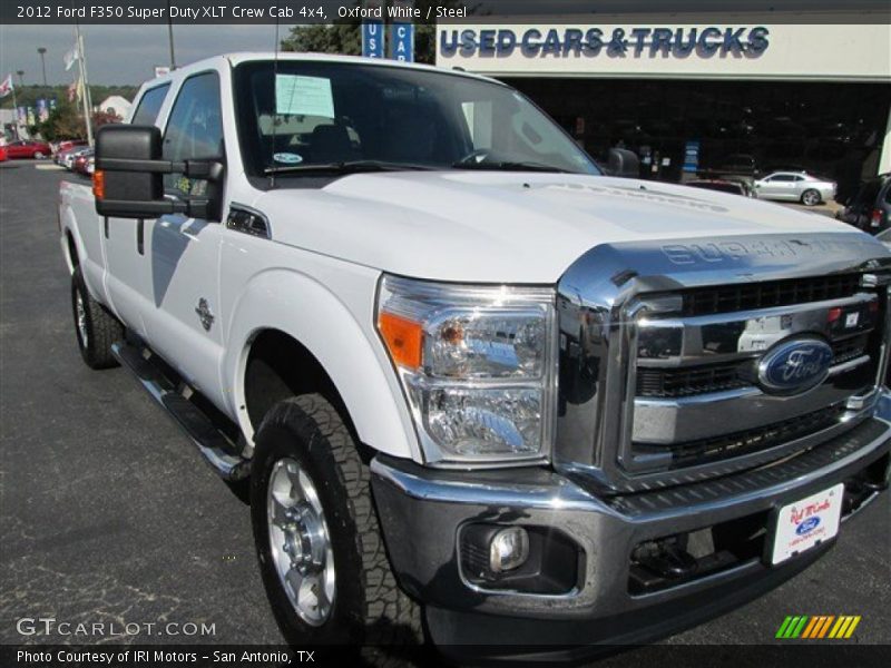 Oxford White / Steel 2012 Ford F350 Super Duty XLT Crew Cab 4x4