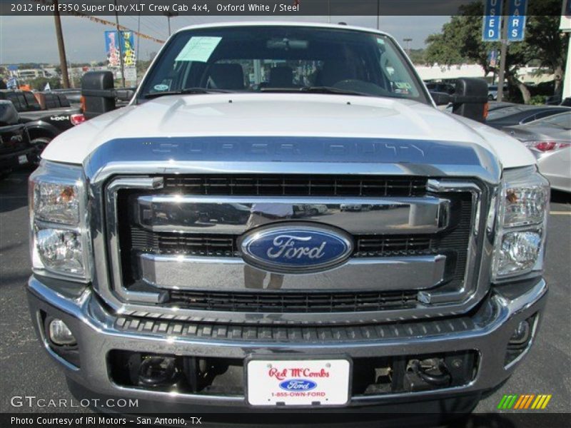 Oxford White / Steel 2012 Ford F350 Super Duty XLT Crew Cab 4x4