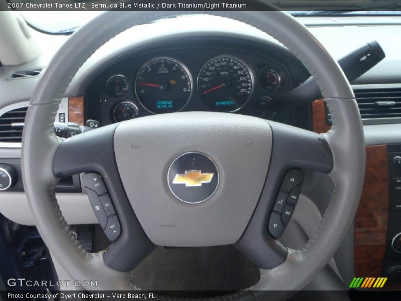 Bermuda Blue Metallic / Dark Titanium/Light Titanium 2007 Chevrolet Tahoe LTZ