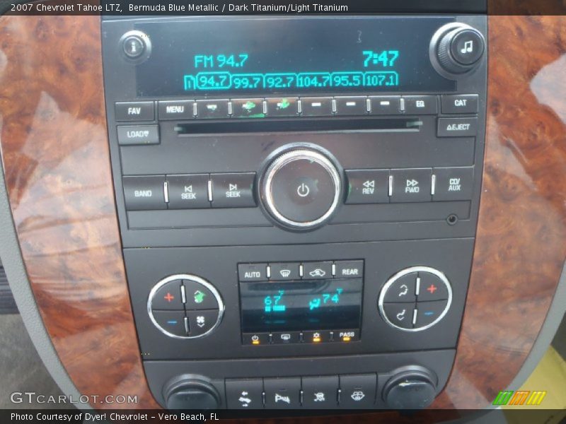 Bermuda Blue Metallic / Dark Titanium/Light Titanium 2007 Chevrolet Tahoe LTZ