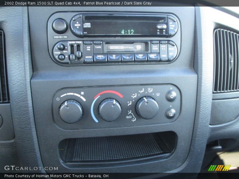 Patriot Blue Pearlcoat / Dark Slate Gray 2002 Dodge Ram 1500 SLT Quad Cab 4x4
