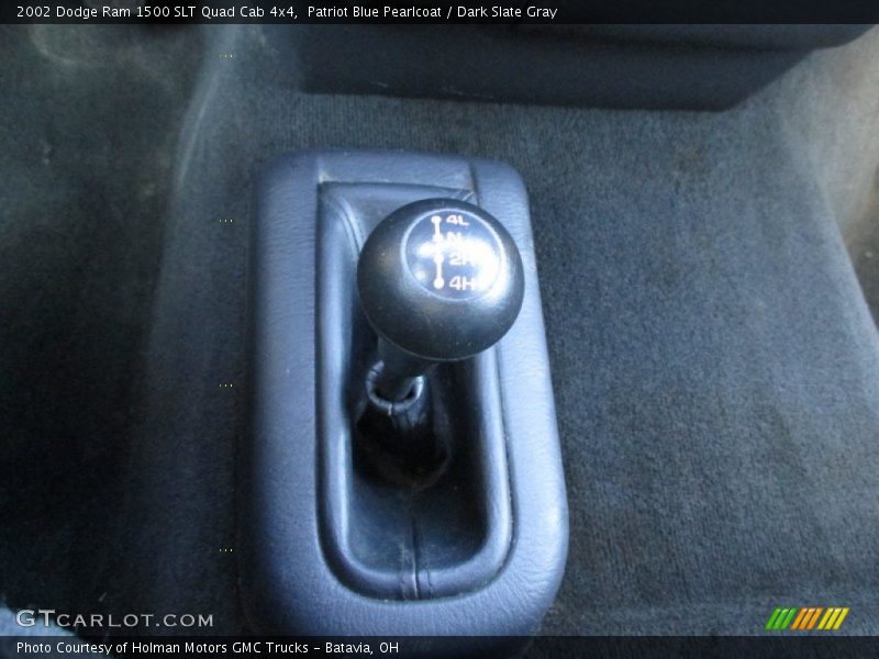 Patriot Blue Pearlcoat / Dark Slate Gray 2002 Dodge Ram 1500 SLT Quad Cab 4x4