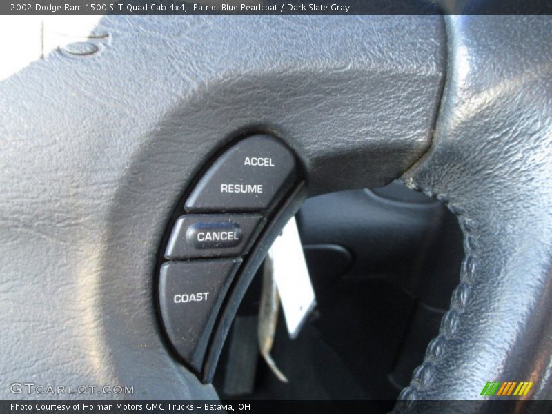 Patriot Blue Pearlcoat / Dark Slate Gray 2002 Dodge Ram 1500 SLT Quad Cab 4x4