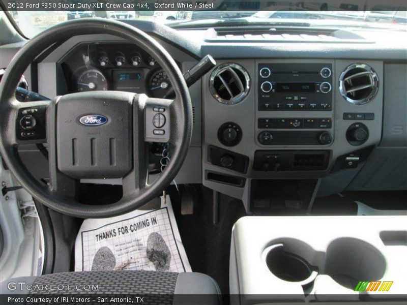 Oxford White / Steel 2012 Ford F350 Super Duty XLT Crew Cab 4x4