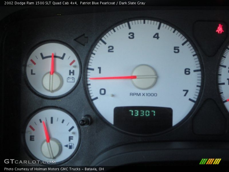Patriot Blue Pearlcoat / Dark Slate Gray 2002 Dodge Ram 1500 SLT Quad Cab 4x4