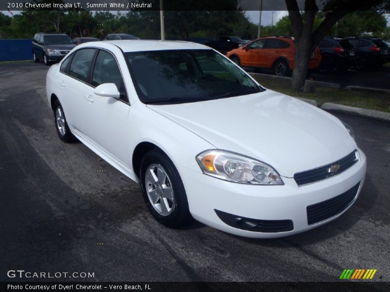 Summit White / Neutral 2010 Chevrolet Impala LT