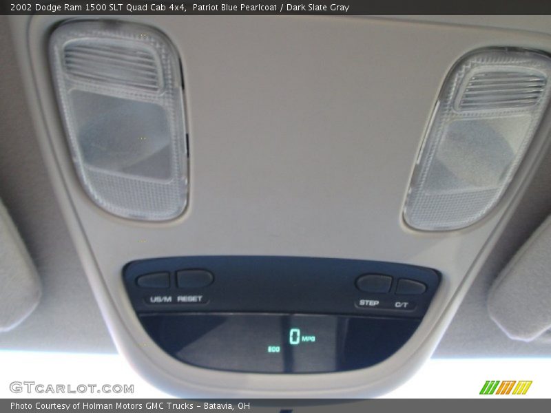 Patriot Blue Pearlcoat / Dark Slate Gray 2002 Dodge Ram 1500 SLT Quad Cab 4x4