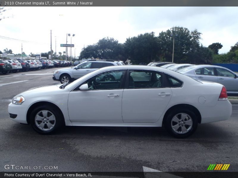Summit White / Neutral 2010 Chevrolet Impala LT