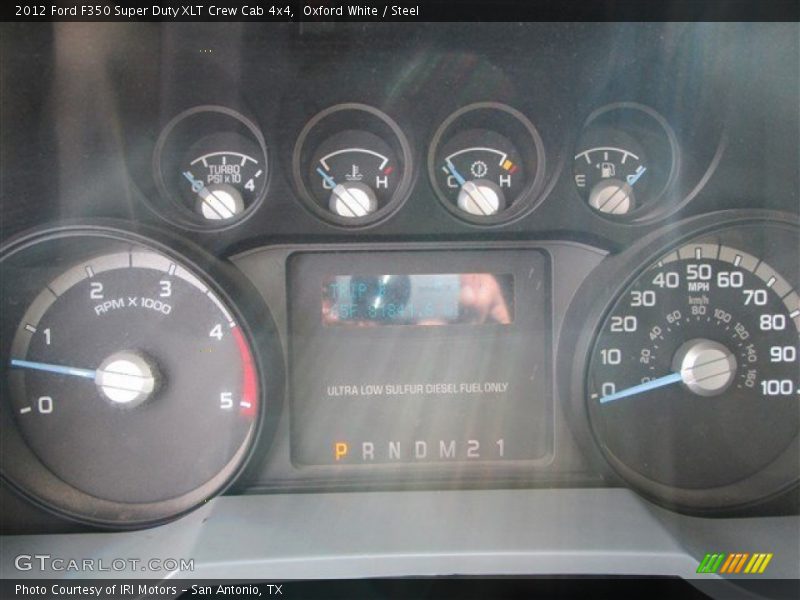 Oxford White / Steel 2012 Ford F350 Super Duty XLT Crew Cab 4x4